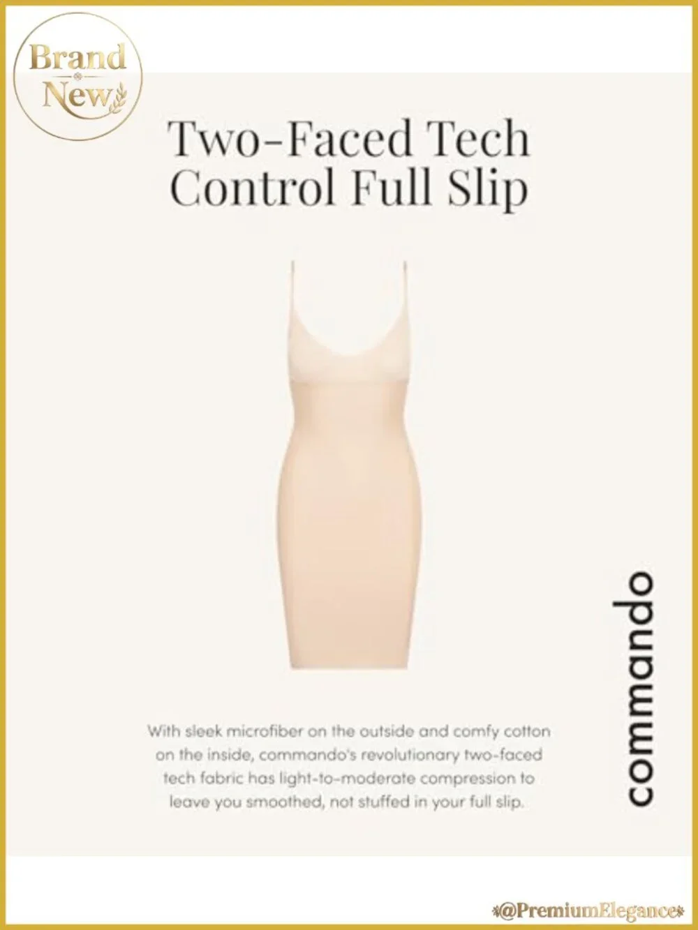 Full Slip Shapewear Light Compression Seamless Nude